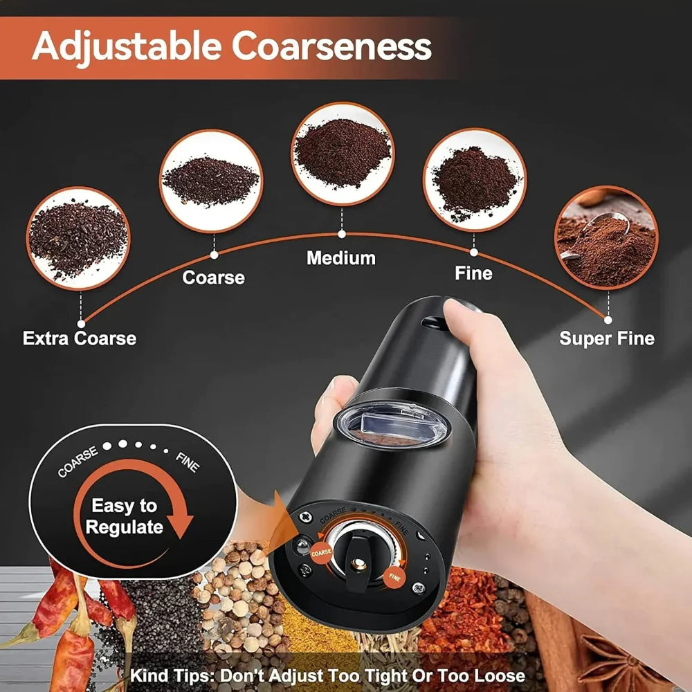 Grindelle - Rechargeable Electric Salt and Pepper Grinder