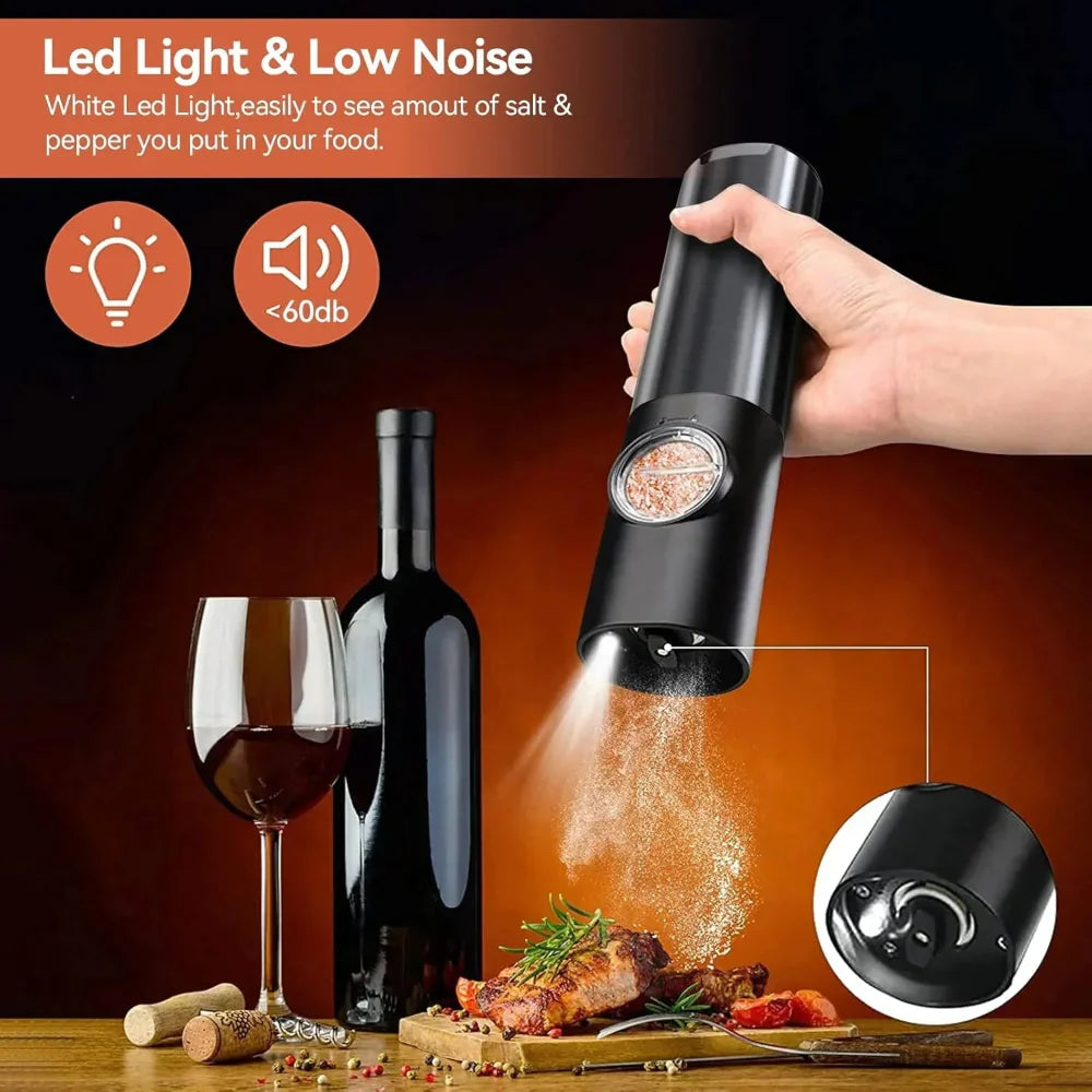 Grindelle - Rechargeable Electric Salt and Pepper Grinder