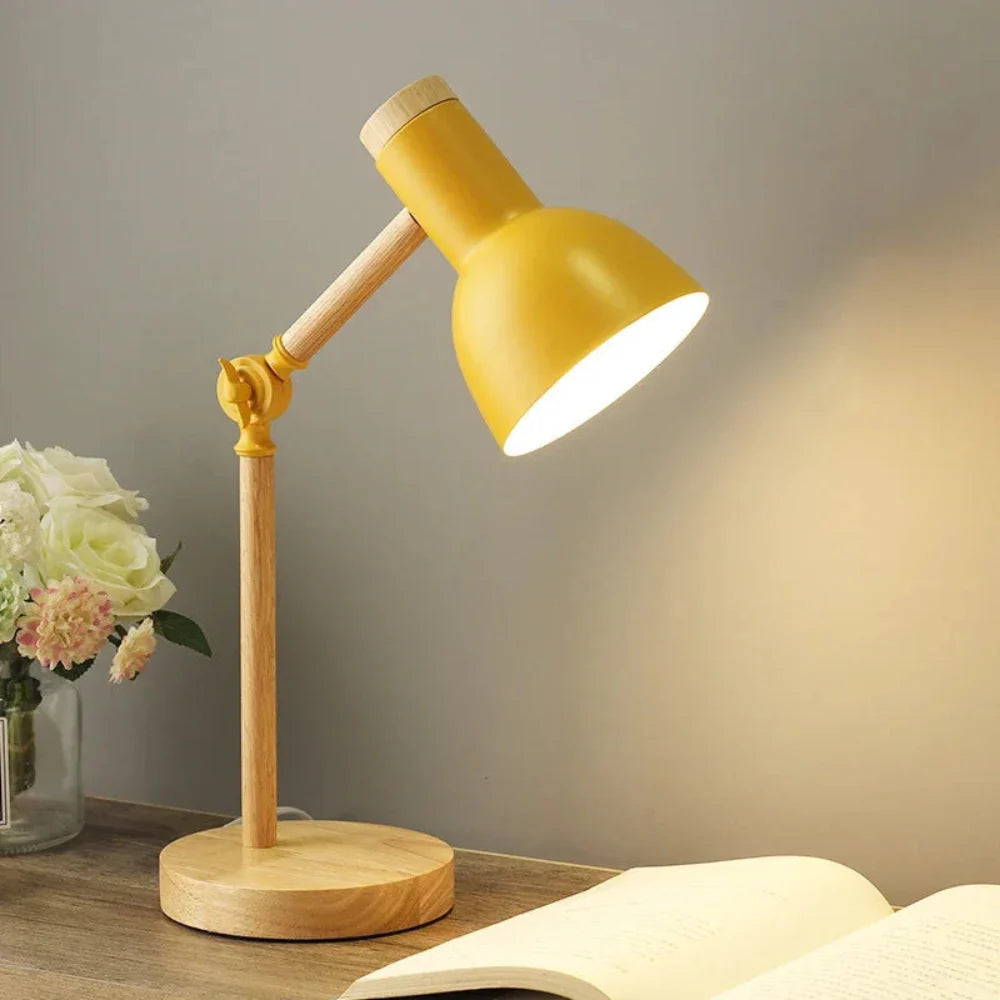 LumoWood - Versatile Adjustable Wooden Desk Lamp