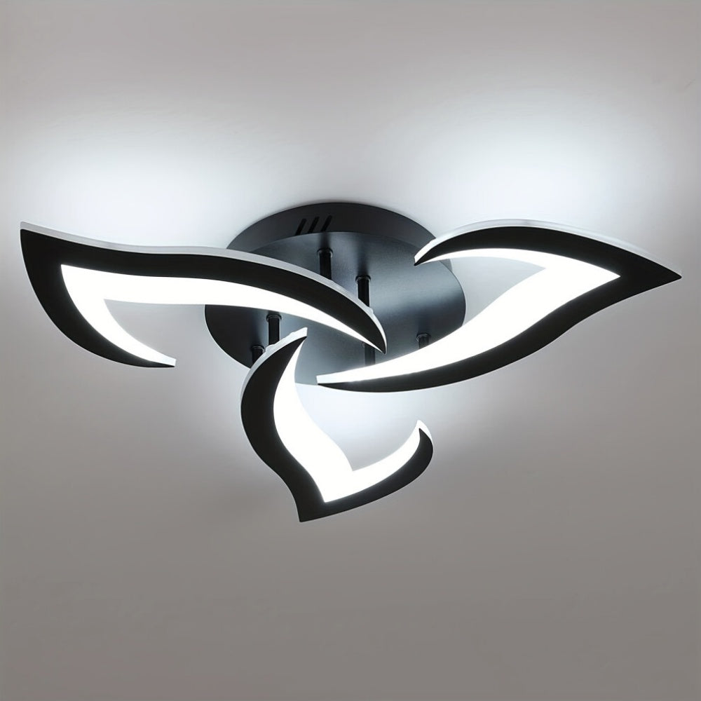 Petralis – Contemporary Flower-Shaped LED Ceiling Light Crafted from Iron