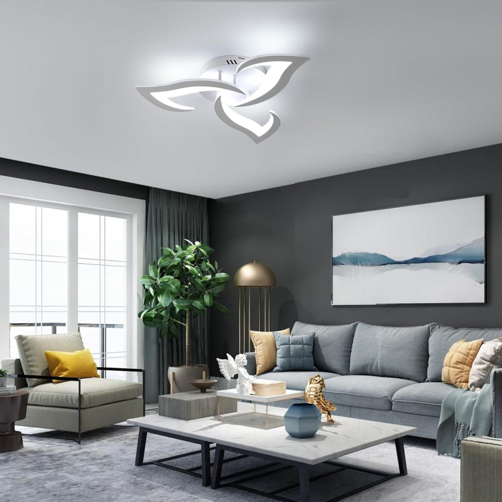 Petralis – Contemporary Flower-Shaped LED Ceiling Light Crafted from Iron