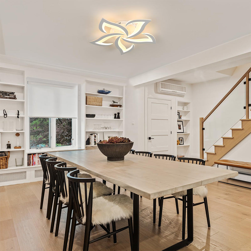 Petralis – Contemporary Flower-Shaped LED Ceiling Light Crafted from Iron