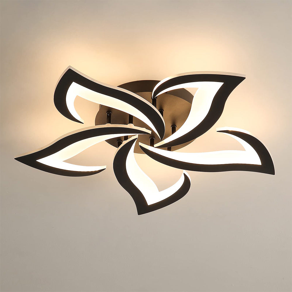 Petralis – Contemporary Flower-Shaped LED Ceiling Light Crafted from Iron