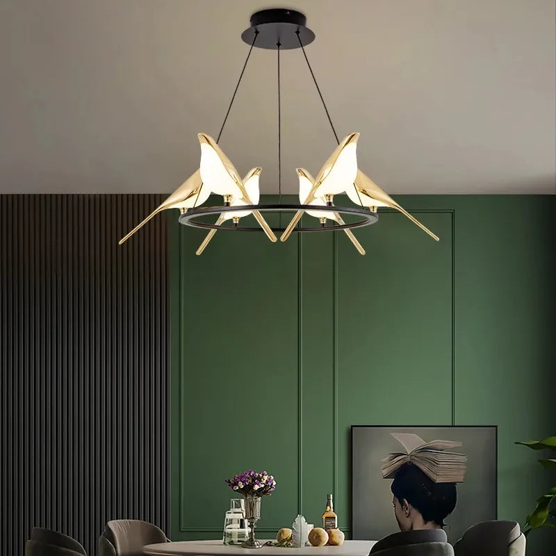 LUMINA – Dimmable Celestial Bird Chandelier