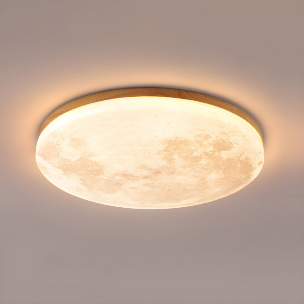 Selvona - LED Ceiling Light with Art Deco Moon Design