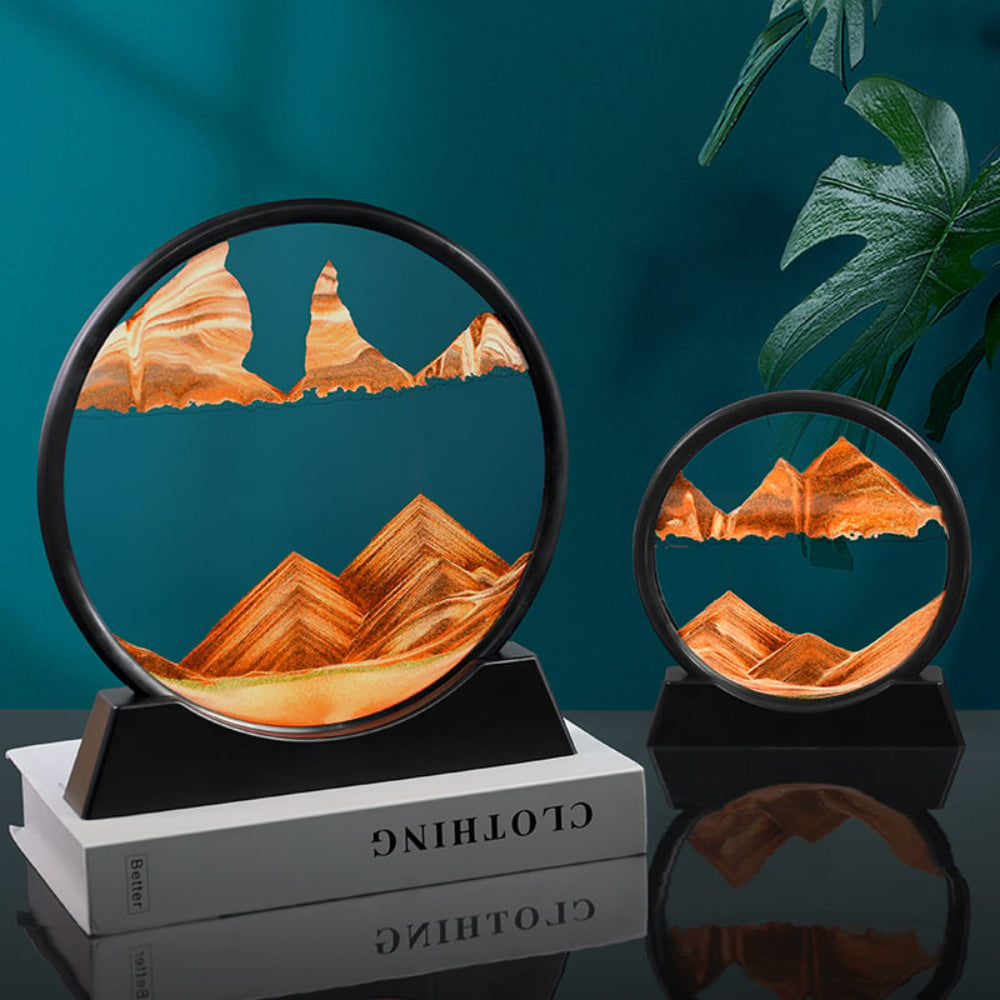 3D Sand Art - Soothing Glass Decor for Every Room