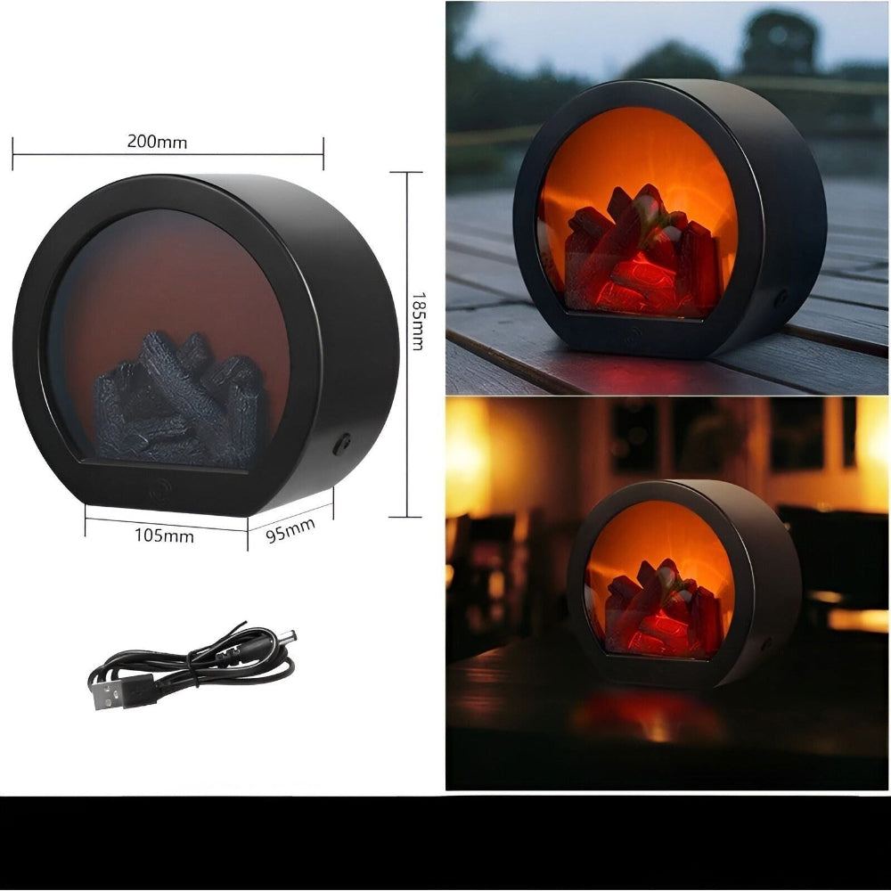 AstraFlame – LED Lantern Featuring Authentic Flame Illumination
