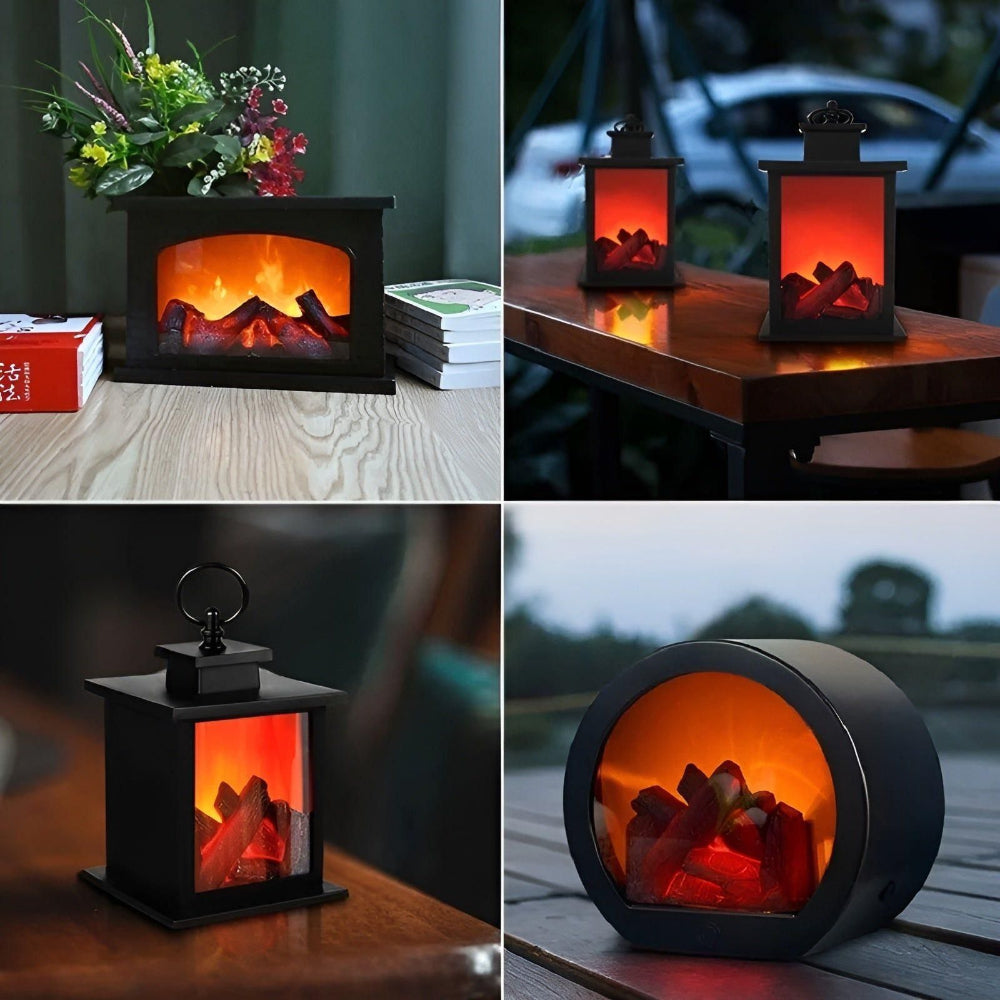 AstraFlame – LED Lantern Featuring Authentic Flame Illumination