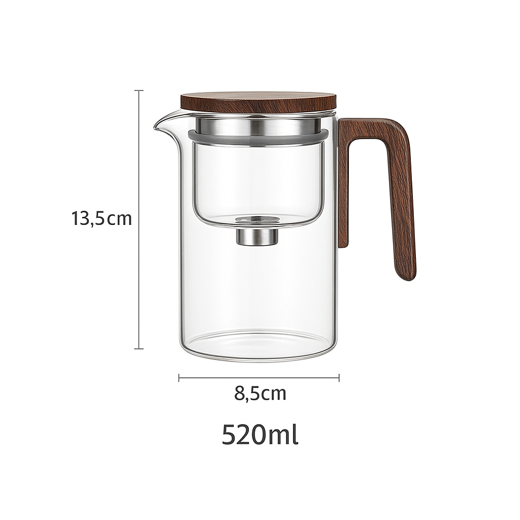 Clarity Glass Teapot with Built-In Infuser
