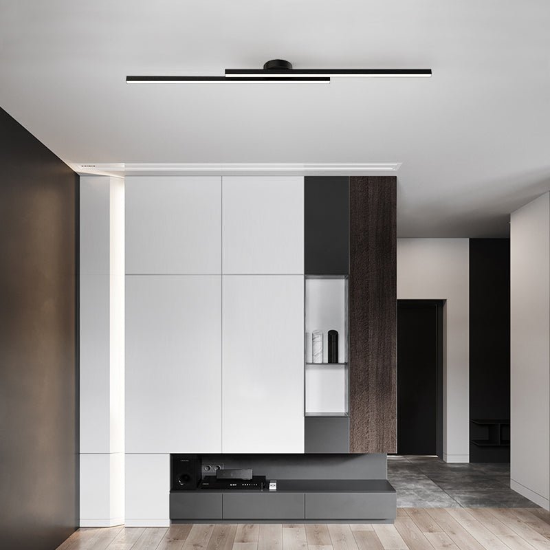 DuoStrip – Contemporary Black LED Ceiling Fixture