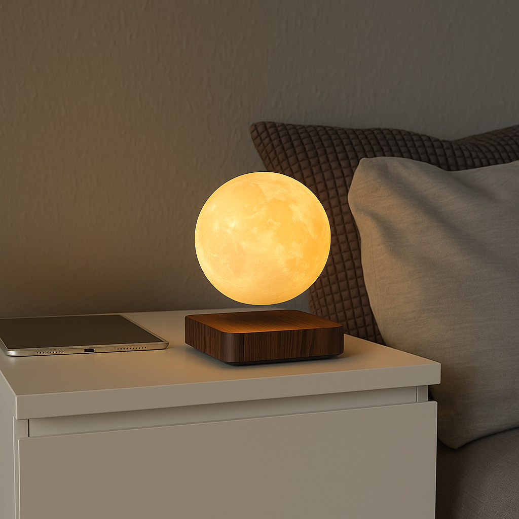 Magnetic Levitating LED Moon Lamp - Floating Night Light