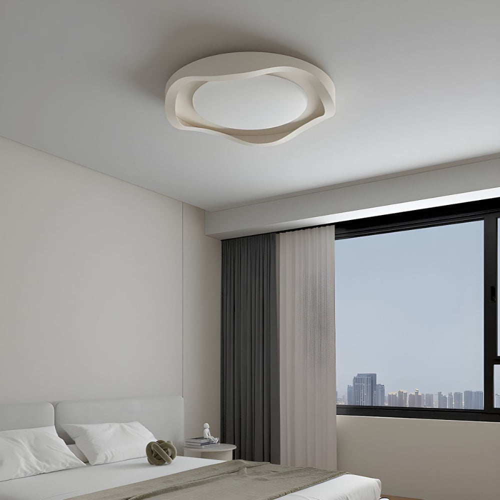 GeoLume – Contemporary Acrylic LED Ceiling Light with Geometric Design