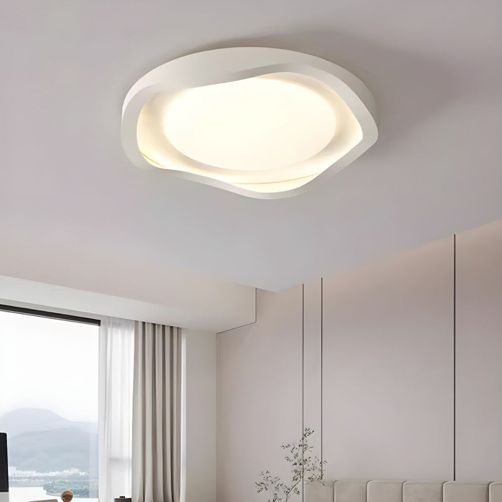 GeoLume – Contemporary Acrylic LED Ceiling Light with Geometric Design