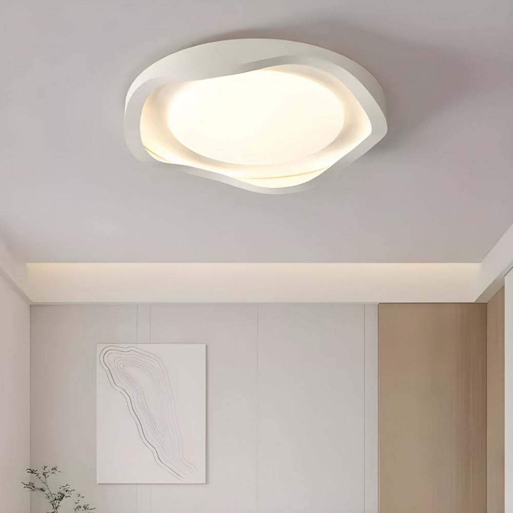 GeoLume – Contemporary Acrylic LED Ceiling Light with Geometric Design