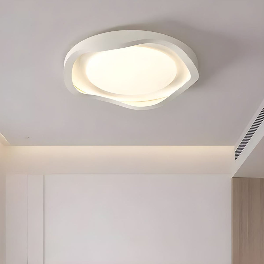 GeoLume – Contemporary Acrylic LED Ceiling Light with Geometric Design