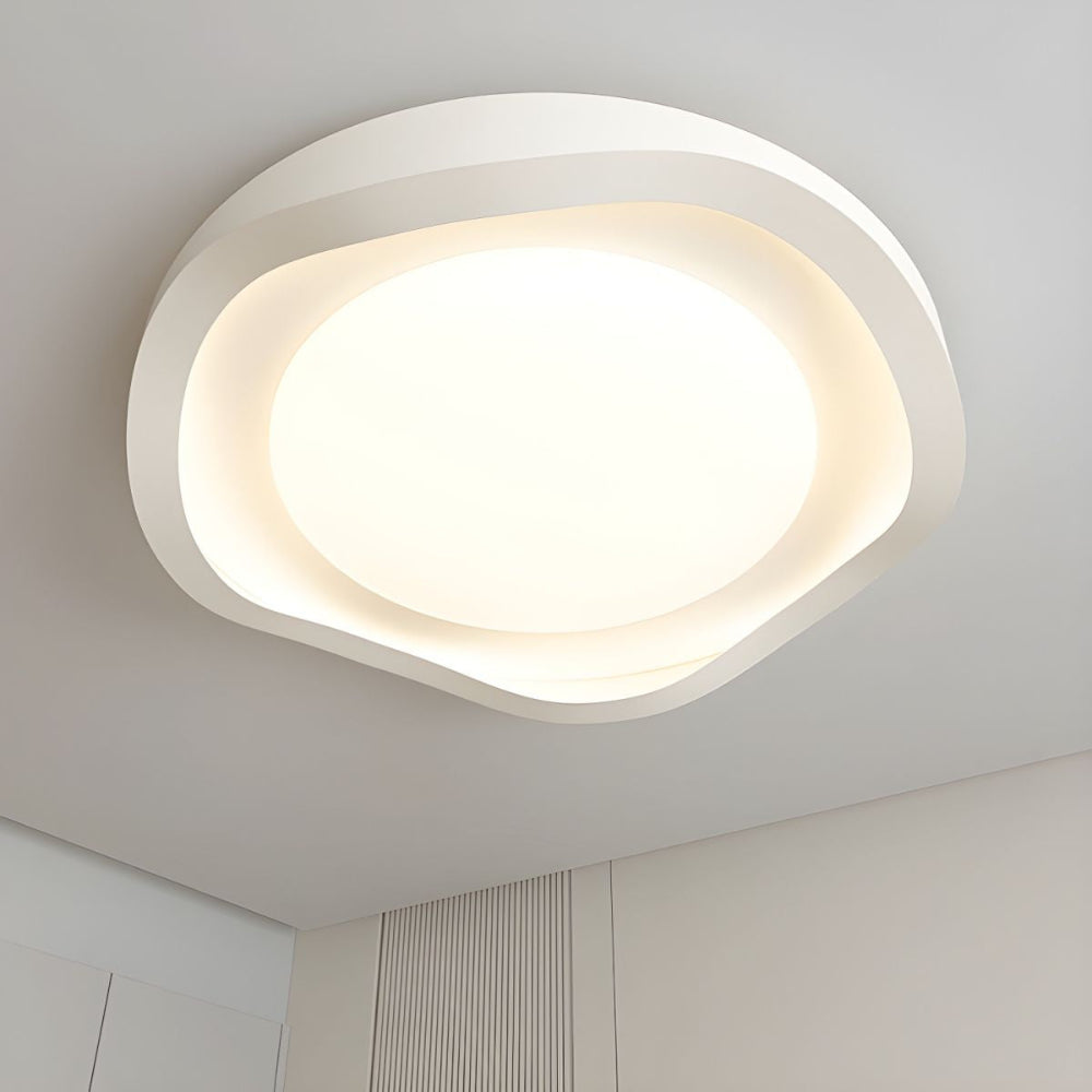 GeoLume – Contemporary Acrylic LED Ceiling Light with Geometric Design