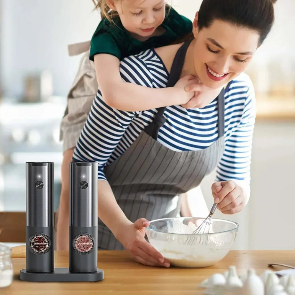 Grindelle - Rechargeable Electric Salt and Pepper Grinder