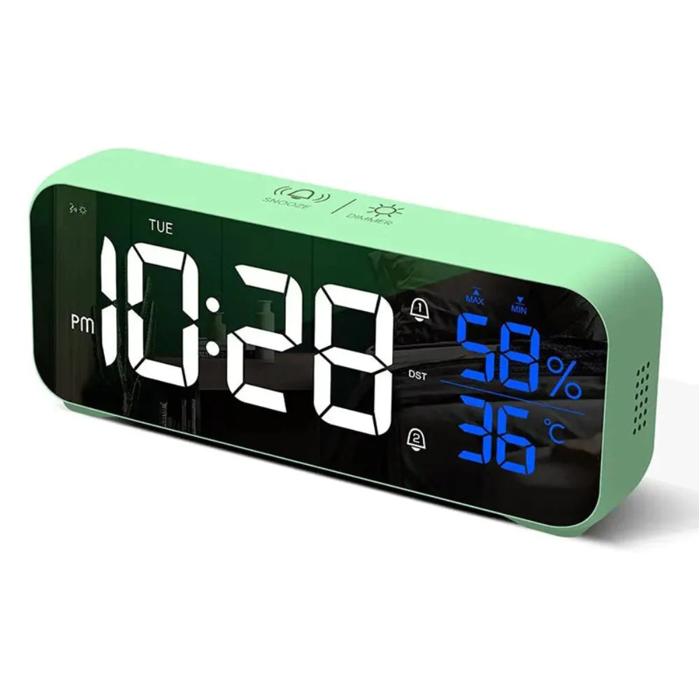 Harmonix Smart LED Alarm Clock with Music Playback and Voice Activation