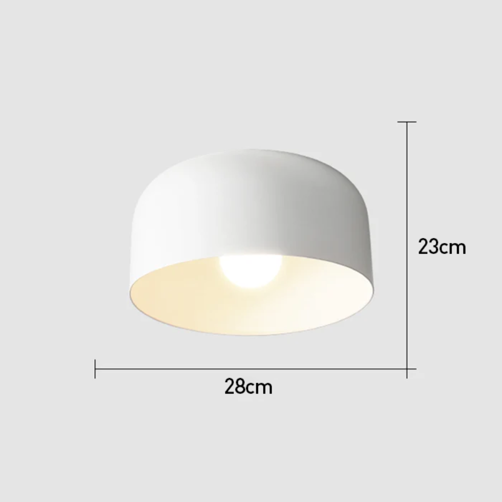 IronGlow – Contemporary Flush-Mounted Iron Ceiling Light