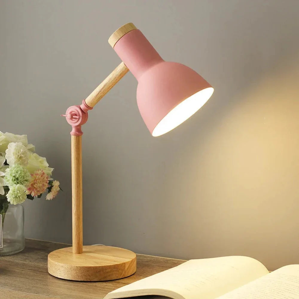 LumoWood - Versatile Adjustable Wooden Desk Lamp