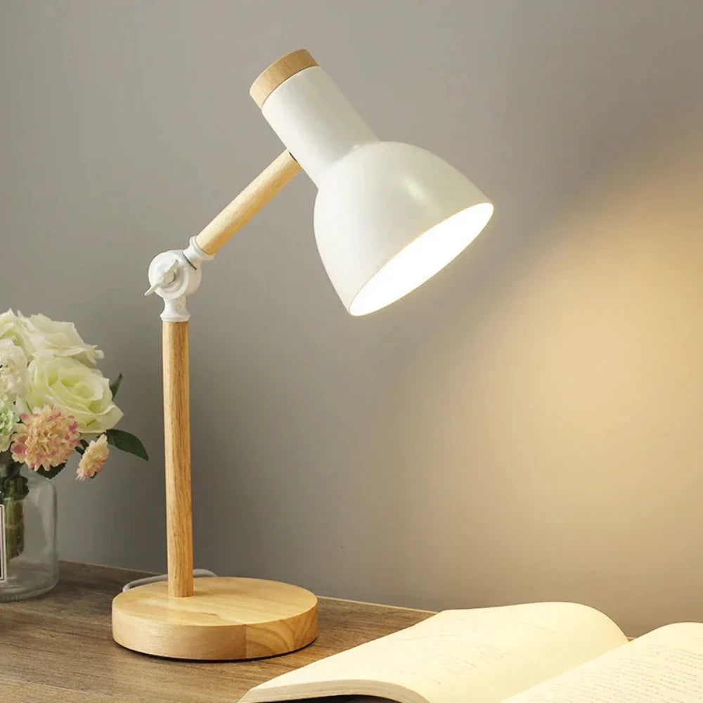 LumoWood - Versatile Adjustable Wooden Desk Lamp