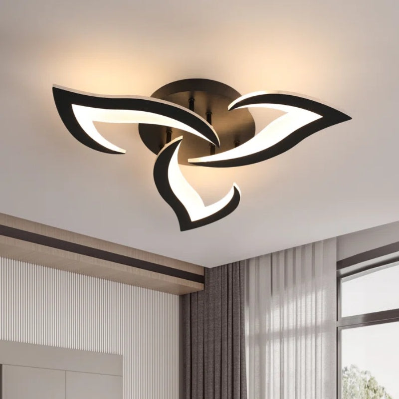Petralis – Contemporary Flower-Shaped LED Ceiling Light Crafted from Iron