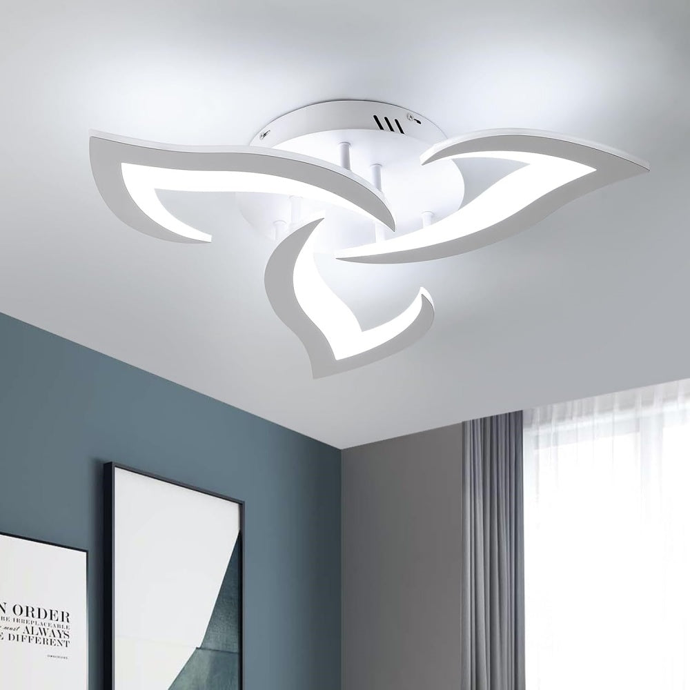 Petralis – Contemporary Flower-Shaped LED Ceiling Light Crafted from Iron