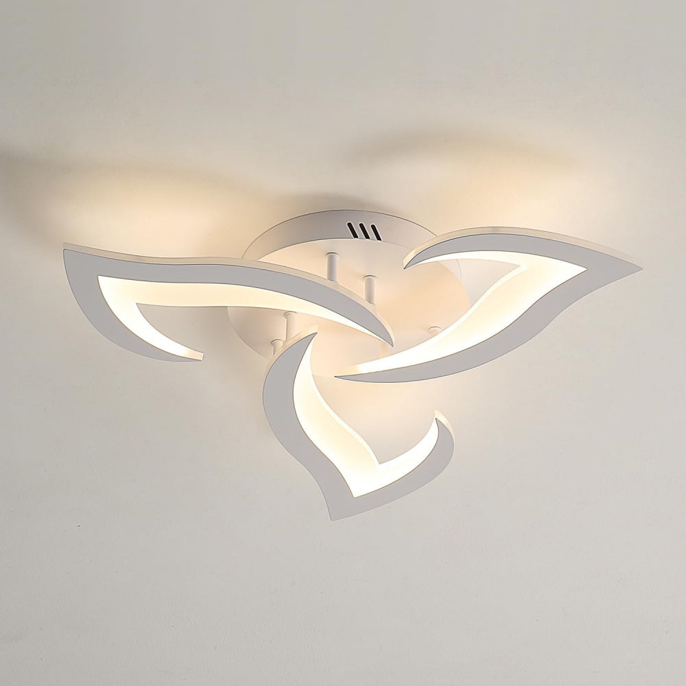 Petralis – Contemporary Flower-Shaped LED Ceiling Light Crafted from Iron