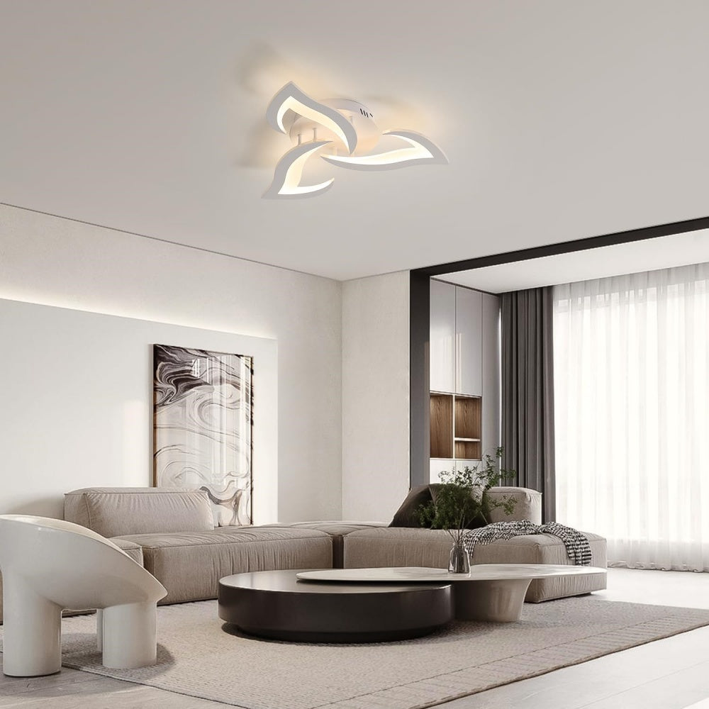 Petralis – Contemporary Flower-Shaped LED Ceiling Light Crafted from Iron