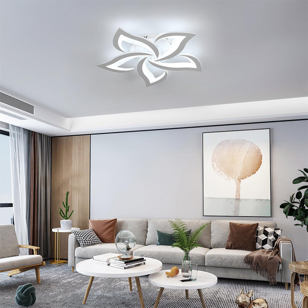 Petralis – Contemporary Flower-Shaped LED Ceiling Light Crafted from Iron