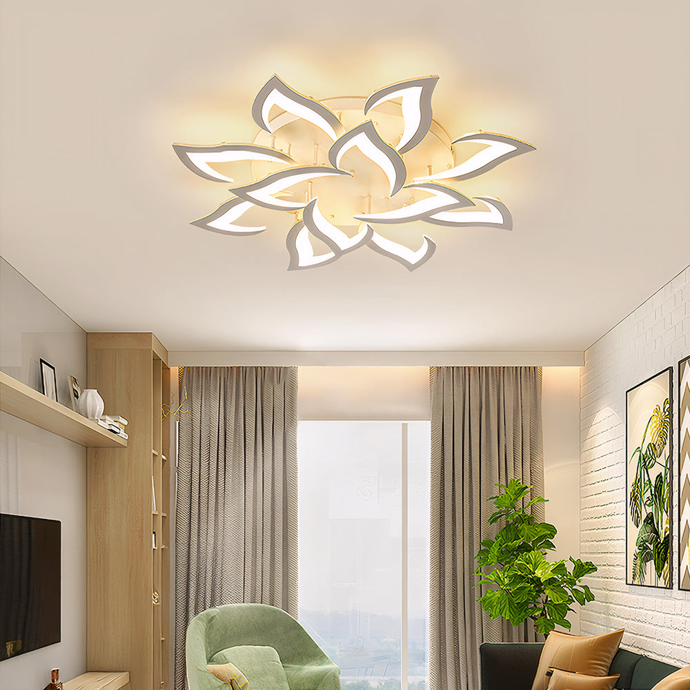 Petralis – Contemporary Flower-Shaped LED Ceiling Light Crafted from Iron
