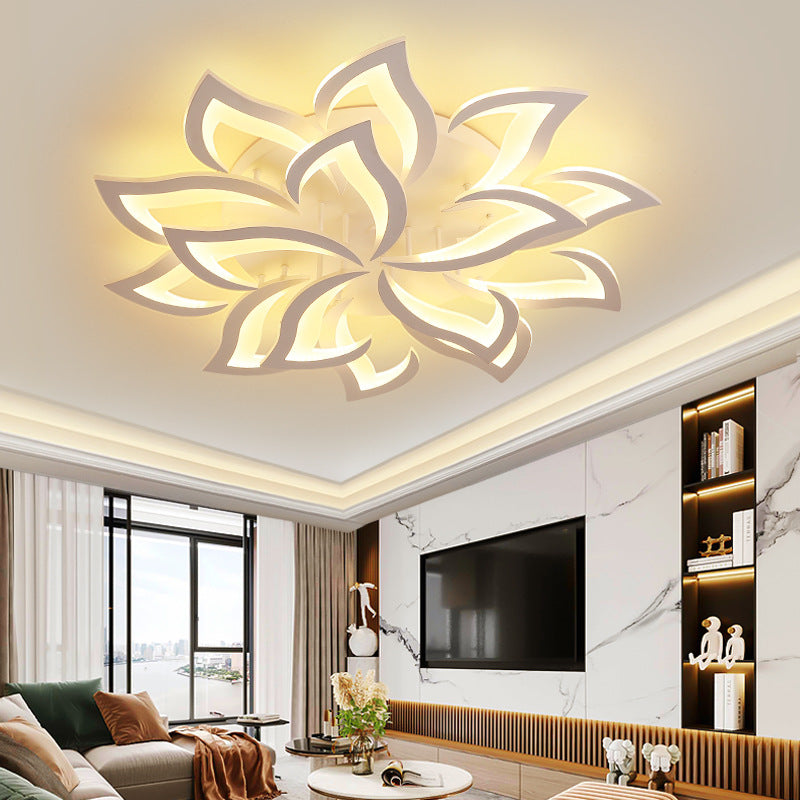 Petralis – Contemporary Flower-Shaped LED Ceiling Light Crafted from Iron