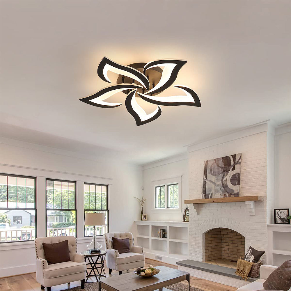 Petralis – Contemporary Flower-Shaped LED Ceiling Light Crafted from Iron