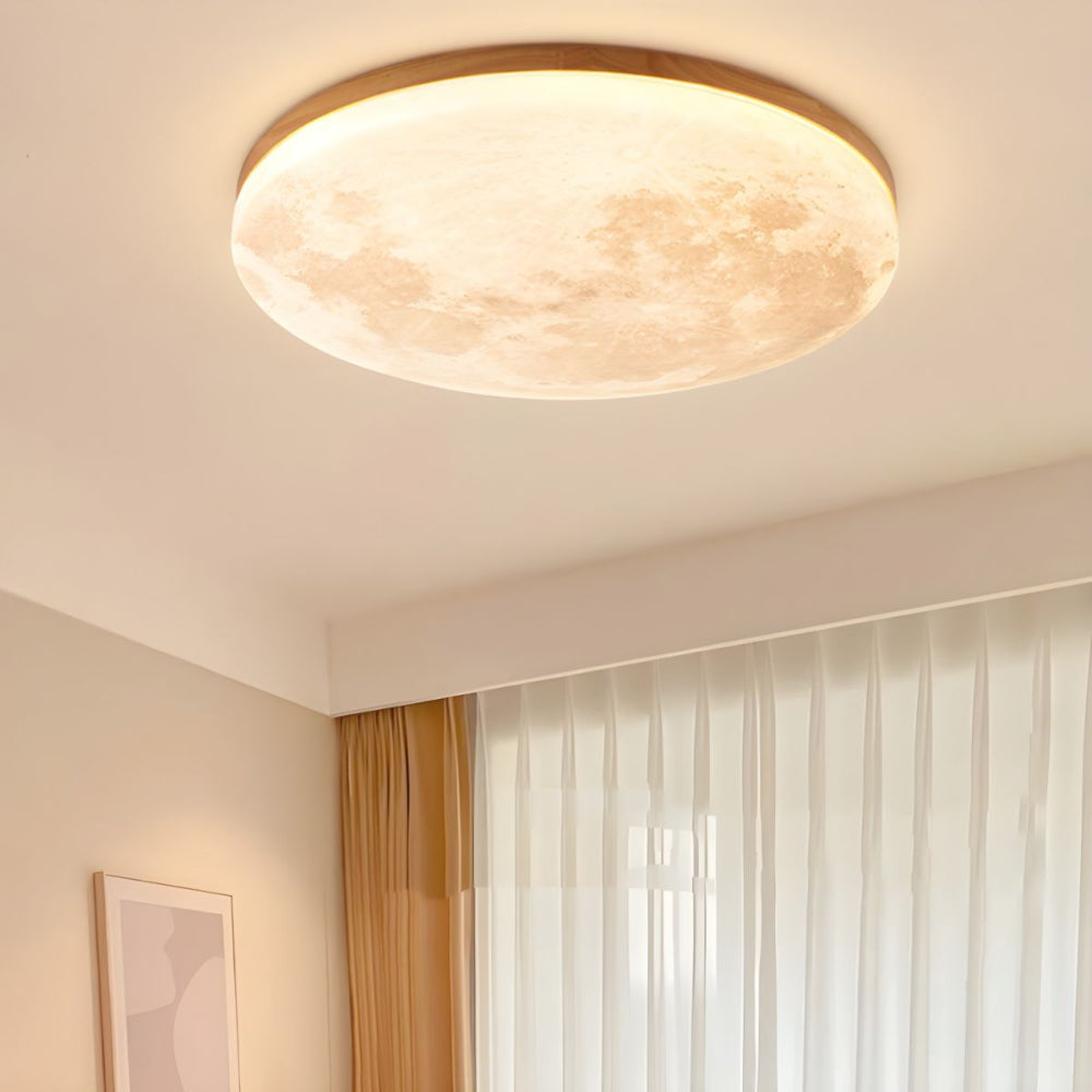 Selvona - LED Ceiling Light with Art Deco Moon Design