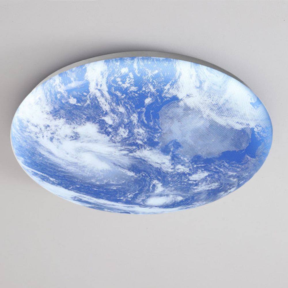Selvona - LED Ceiling Light with Art Deco Moon Design