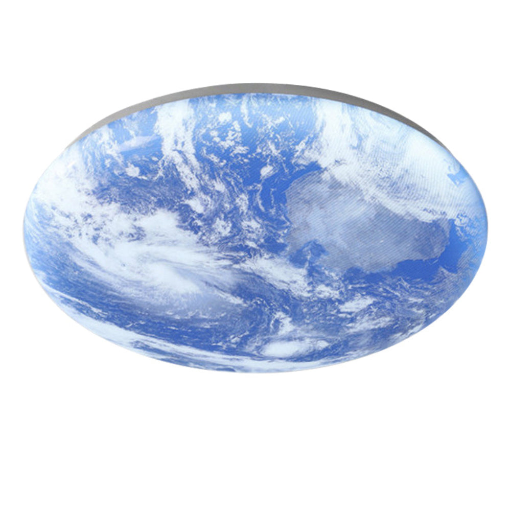 Selvona - LED Ceiling Light with Art Deco Moon Design