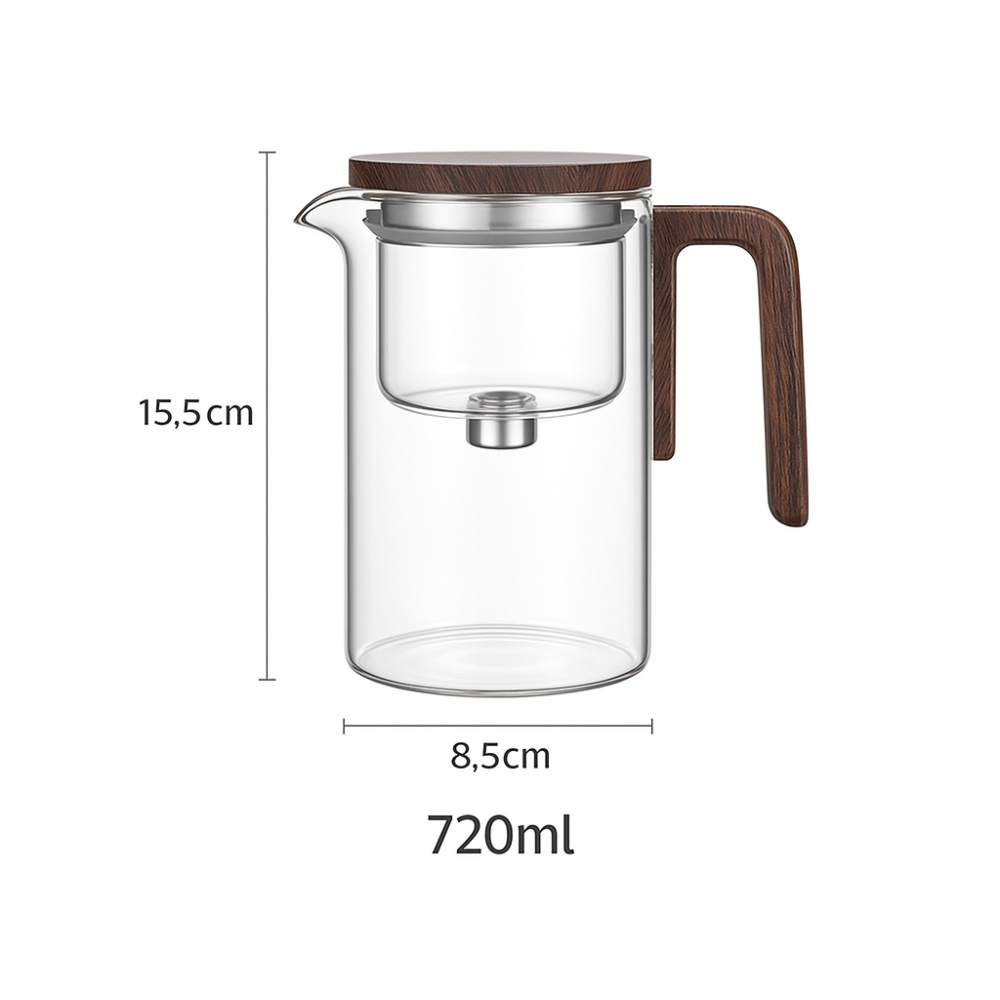Clarity Glass Teapot with Built-In Infuser