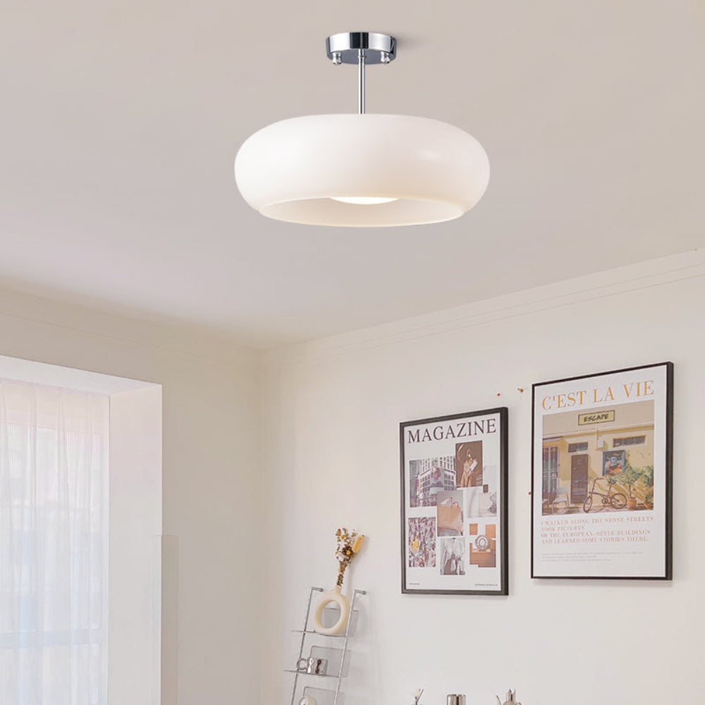 VintageGlow – Circular Glass Ceiling Fixture