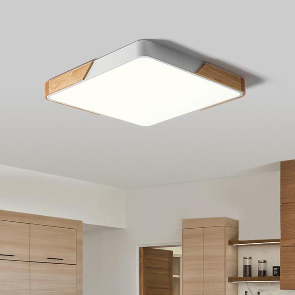 WoodenFrame – Contemporary Dimmable LED Ceiling Fixture