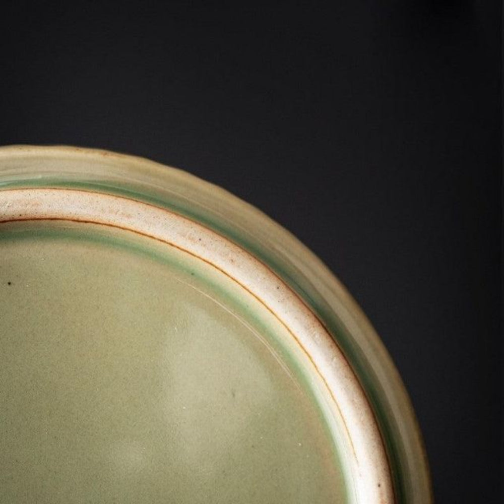 ZenFlame - Artisan Ceramic Ashtray with Wooden Lid