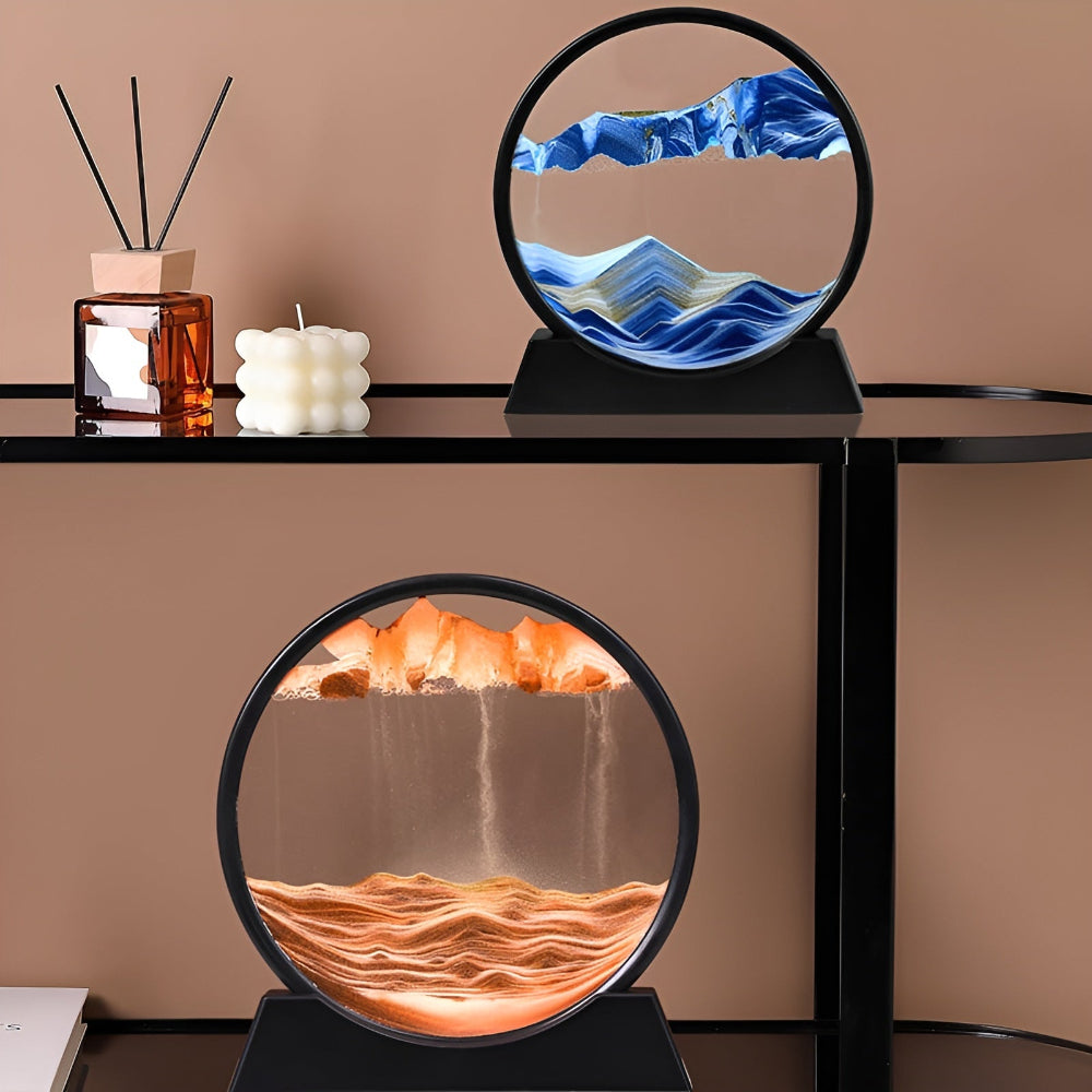 3D Sand Art - Soothing Glass Decor for Every Room