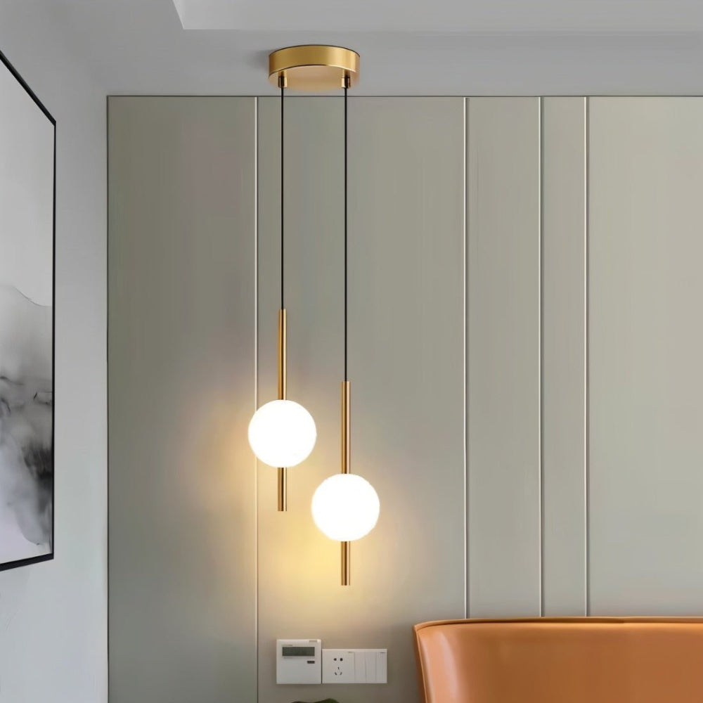 Nordic-Inspired Glass Ball LED Pendant Light – Perfect for Chic Interiors