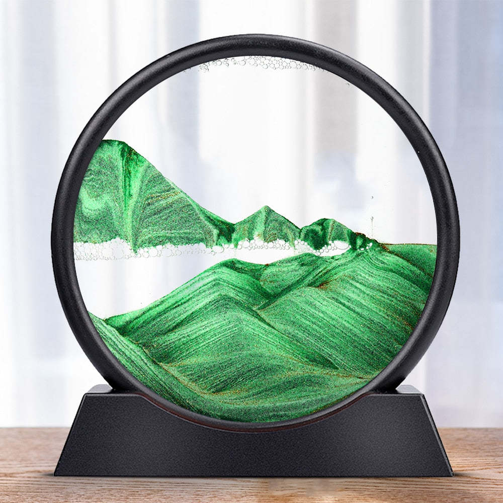 3D Sand Art - Soothing Glass Decor for Every Room