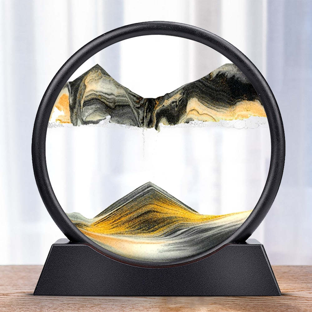 3D Sand Art - Soothing Glass Decor for Every Room